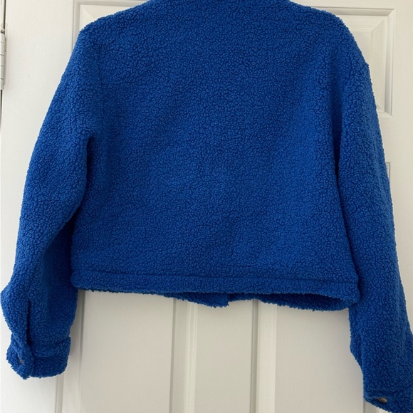 PRETTYGARDEN Womens Fall Clothes Sherpa Shacket Jacket Fuzzy - Picture 4 of 8